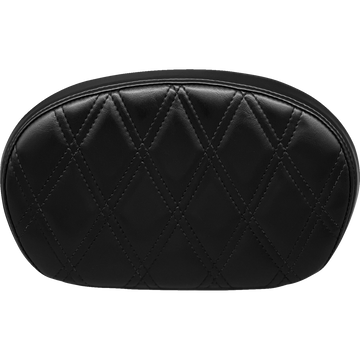 Le Pera Sissy Bar Pad Medium Double Diamond Shiny Black