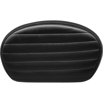 Le Pera Sissy Bar Pad Medium Pleated Shiny Black