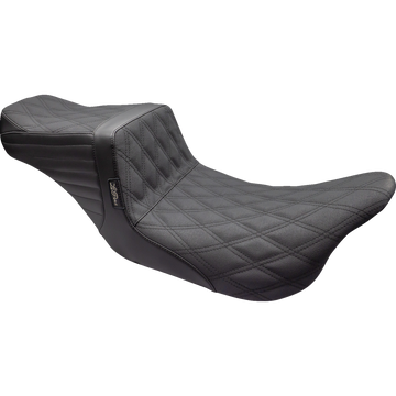 Le Pera Tailwhip Seat Double Diamond w/ Grip Tape Black FL '08-'23