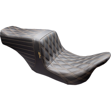 Le Pera Tailwhip Up Front Seat Double Diamond w/ Chestnut Thread FL '08-'24