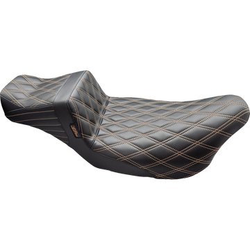 Le Pera Tailwhip Daddy Long Legs Seat Double Diamond w/ Chestnut Thread FLH/FLT '08-'24