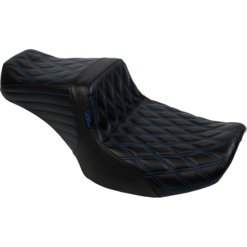 Le Pera Tailwhip Seat Blue Double Diamond Stitch FLH/FLT '23-'25
