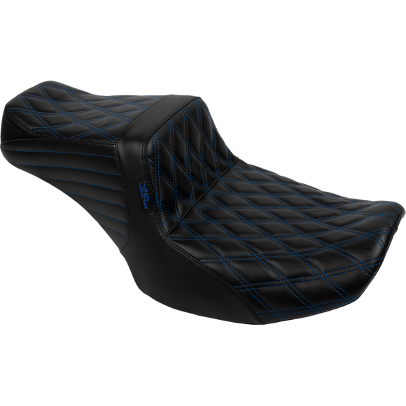 Le Pera Tailwhip Seat Blue Double Diamond Stitch FLH/FLT '23-'25