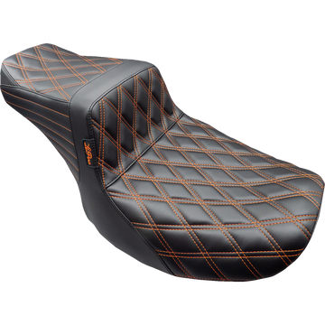 Le Pera Tailwhip Seat Burnt Orange Double Diamond Stitch FLH/FLT '23-'25