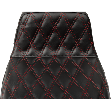 Le Pera Tailwhip Seat Red Double Diamond Stitch FLH/FLT '23-'25
