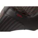 Le Pera Tailwhip Seat Red Double Diamond Stitch FLH/FLT '23-'25