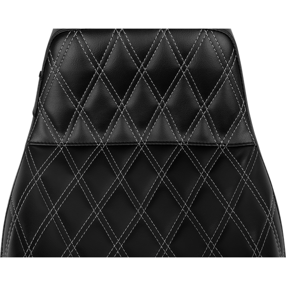Le Pera Tailwhip Seat Bright Gray Double Diamond Stitch FLH/FLT '23-'25