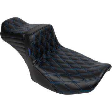Le Pera Tailwhip Daddy Long Legs Seat Blue Double Diamond Stitch FLH/FLT '23-'25