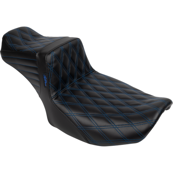 Le Pera Tailwhip Daddy Long Legs Seat Blue Double Diamond Stitch FLH/FLT '23-'25