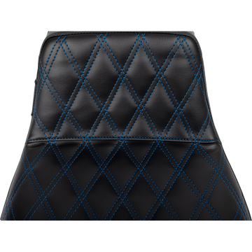 Le Pera Tailwhip Daddy Long Legs Seat Blue Double Diamond Stitch FLH/FLT '23-'25