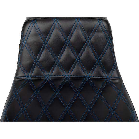 Le Pera Tailwhip Daddy Long Legs Seat Blue Double Diamond Stitch FLH/FLT '23-'25