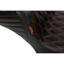 Le Pera Tailwhip Daddy Long Legs Seat Burnt Orange Double Diamond Stitch FLH/FLT '23-'25