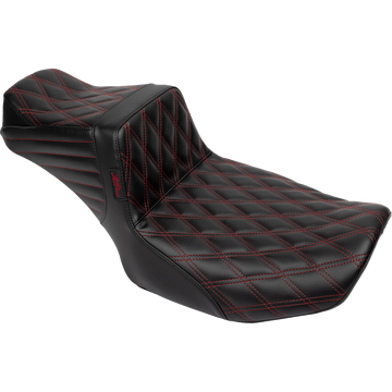 Le Pera Tailwhip Daddy Long Legs Seat Red Double Diamond Stitch FLH/FLT '23-'25