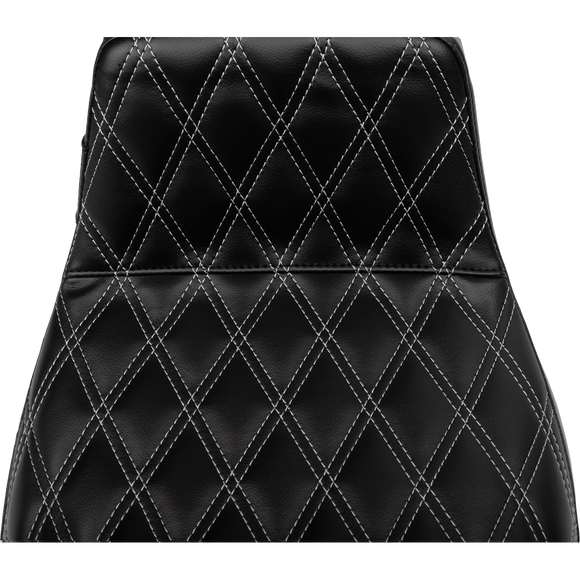 Le Pera Tailwhip Daddy Long Legs Seat Gray Double Diamond Stitch FLH/FLT '23-'25