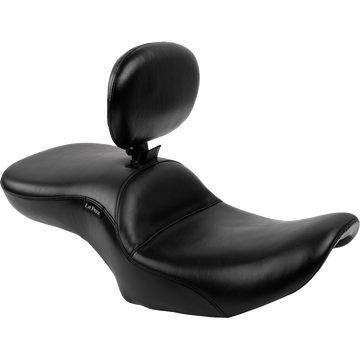 Le Pera Maverick Seat with Backrest Smooth Black FLH/FLT '23-'25
