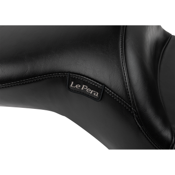 Le Pera Maverick Seat with Backrest Smooth Black FLH/FLT '23-'25