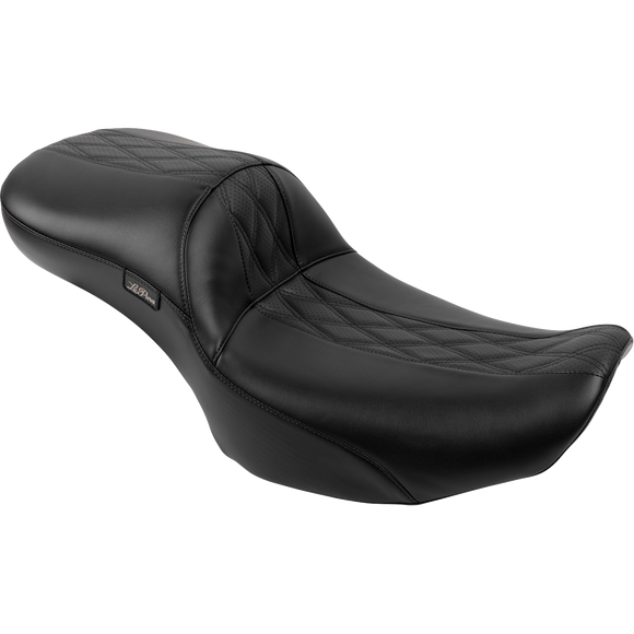 Le Pera Maverick Daddy Long Legs Seat Without Backrest Diamond Stitch HR2 Inlay FLH/FLT '23-'25