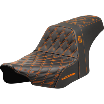 Saddlemen Pro Series Sdc Performance Seat Orange Stitching W/O Backrest FLT/FLH '23-'24