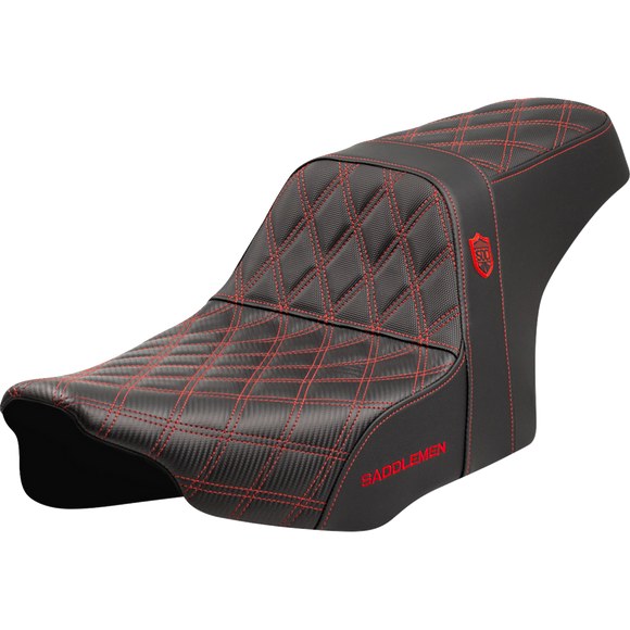 Saddlemen Pro Series Sdc Performance Seat Red Stitching W/O Backrest FLT/FLH '23-'24