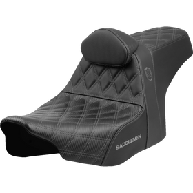 Saddlemen Pro Series Sdc Performance Seat Gray Stitching w/ Backrest FLT/FLH '23-'25