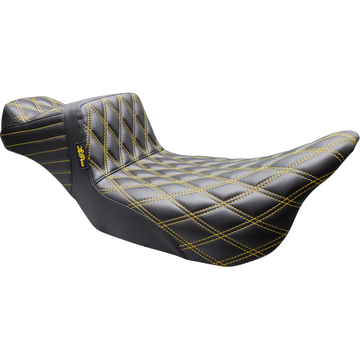 Le Pera Tailwhip Daddy Long Legs Seat Double Diamond Gold Stitch FL '08-'24