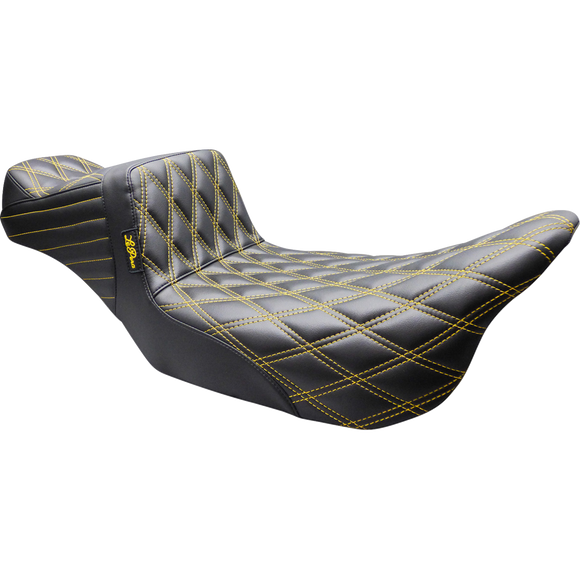 Le Pera Tailwhip Daddy Long Legs Seat Double Diamond Gold Stitch FL '08-'24