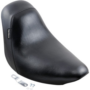 LE PERA - BARE BONES SOLO SEAT - BLACK, SMOOTH WITH BIKER GEL - '06-17 SOFTAIL