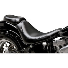 LE PERA - SILHOUETTE SOLO SEAT - BLACK, SMOOTH - '06-17 SOFTAIL