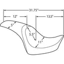 DRAG - PREDATOR 2-UP SEAT - SMOOTH, SOLAR REFLECTIVE - '06-17 SOFTAIL-4