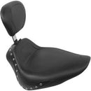 MUSTANG - SPORT SOLO SEAT WITH BACKREST - STUDDED - '00-17 SOFTAIL-1