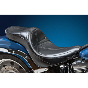 LE PERA - MAVERICK DADDY LONG LEGS SEAT - BLACK, STITCHED - '06-17 SOFTAIL