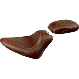 MUSTANG - WIDE TRIPPER SOLO SEAT - BROWN, VINTAGE - '11-17 FXS, FLS, & FLSS
