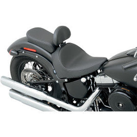 DRAG - SOLO SEAT WITH EZ GLIDE II BACKREST OPTION - SMOOTH, SOLAR REFLECTIVE LEATHER - ''11-17 SOFTAIL - 0