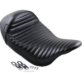LE PERA - CAFE STUBS SOLO SEAT - BLACK PLEATED - '08-'20 TOURING