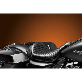 LE PERA - CAFE STUBS SOLO SEAT - BLACK PLEATED - '08-'20 TOURING