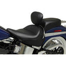 MUSTANG - WIDE STYLE SOLO SEAT WITH REMOVABLE BACKREST - BLACK, VINTAGE - '05-17 FLSTN & EFI FLSTNI-2
