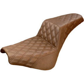 SADDLEMEN - STEP UP SEAT - BROWN, FULL LATTICE STITCHED - '18-20 FXBB