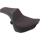DRAG - PREDATOR III SEAT - DOUBLE DIAMOND, RED THREAD - FXFB-1