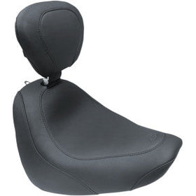 MUSTANG - WIDE TRIPPER FRONT SEAT WITH BACKREST - BLACK, VINTAGE - '18-20 FXFB & FXFBS