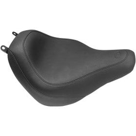 MUSTANG - WIDE TRIPPER SOLO SEAT - FRONT - BLACK, VINTAGE - '18-20 FLDE, FLHC, & FLHCS