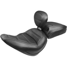 MUSTANG - SOLO TOUR SEAT WITH DRIVERS BACKREST - QUAD STITCH - '18-20 FLSL