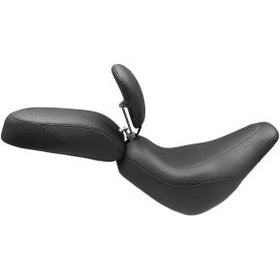 MUSTANG - WIDE TRIPPR SEAT WITH BACKREST - BLACK, VINTAGE - ''18-20 FXBB & FXBRS