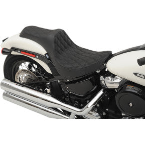 DRAG - PREDATOR III SEAT - DOUBLE DIAMOND, BLACK THREAD - '18-21 SOFTAIL - 0