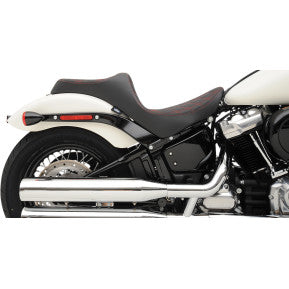 DRAG - PREDATOR III SEAT - DOUBLE DIAMOND, RED THREAD - '18-21 SOFTAIL