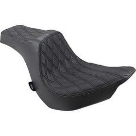 DRAG - PREDATOR III SEAT - DOUBLE DIAMOND, BLACK THREAD - '18-20 SOFTAIL