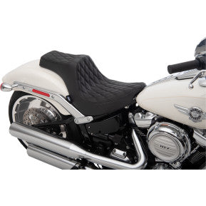 DRAG - PREDATOR III SEAT - DOUBLE DIAMOND, BLACK THREAD - '18-20 SOFTAIL