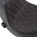 DRAG - PREDATOR III SEAT - DOUBLE DIAMOND, RED THREAD - '18-20 SOFTAIL-4