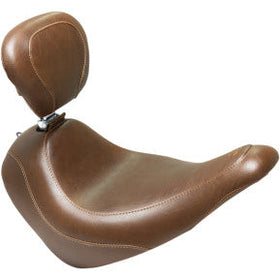 MUSTANG - WIDE TRIPPER FRONT SEAT WITH BACKREST - BROWN, VINTAGE - '18-20 FLSB & FXLR