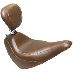 MUSTANG - WIDE TRIPPER FRONT SEAT WITH BACKREST - BROWN, VINTAGE - '18-20 FLSL
