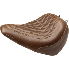 MUSTANG - WIDE TRIPPER SOLO SEAT - BROWN, DIAMOND STITCH - '18-20 FXBR & FXBRS